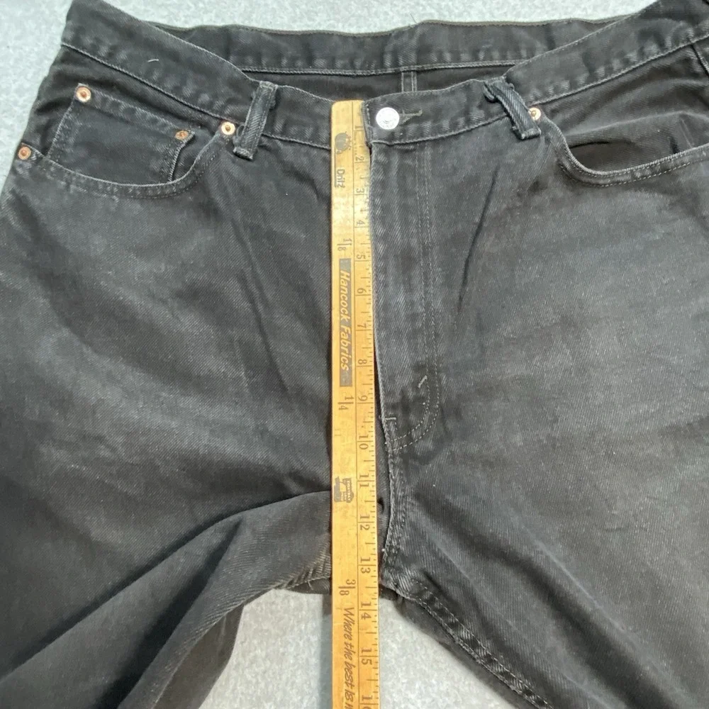 Levis 550 Regular Fit Straight Leg‎ City Retro Black Jeans Men's 40x30 Denim